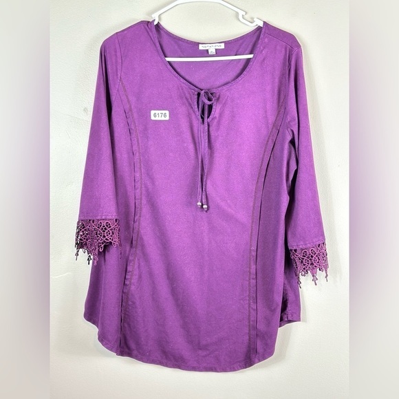 Notations Tops - Notations xlarge purple 22 p2p 28” length soft great condition no flaws
